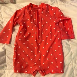 Primary baby girls rash guard 3-6 months
